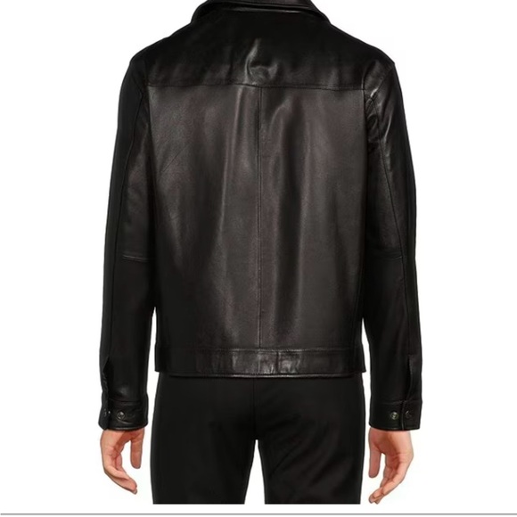 Men’s Genuine Leather Jacket Lambskin Roundtree Yorke Size S - Picture 2 of 12